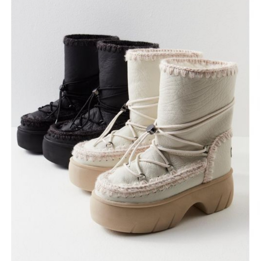 Free People MOU Lunar Landing Snow Platform Boots Size/38